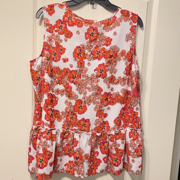 Tommy Hilfiger floral blouse tank L - Picture 5 of 5